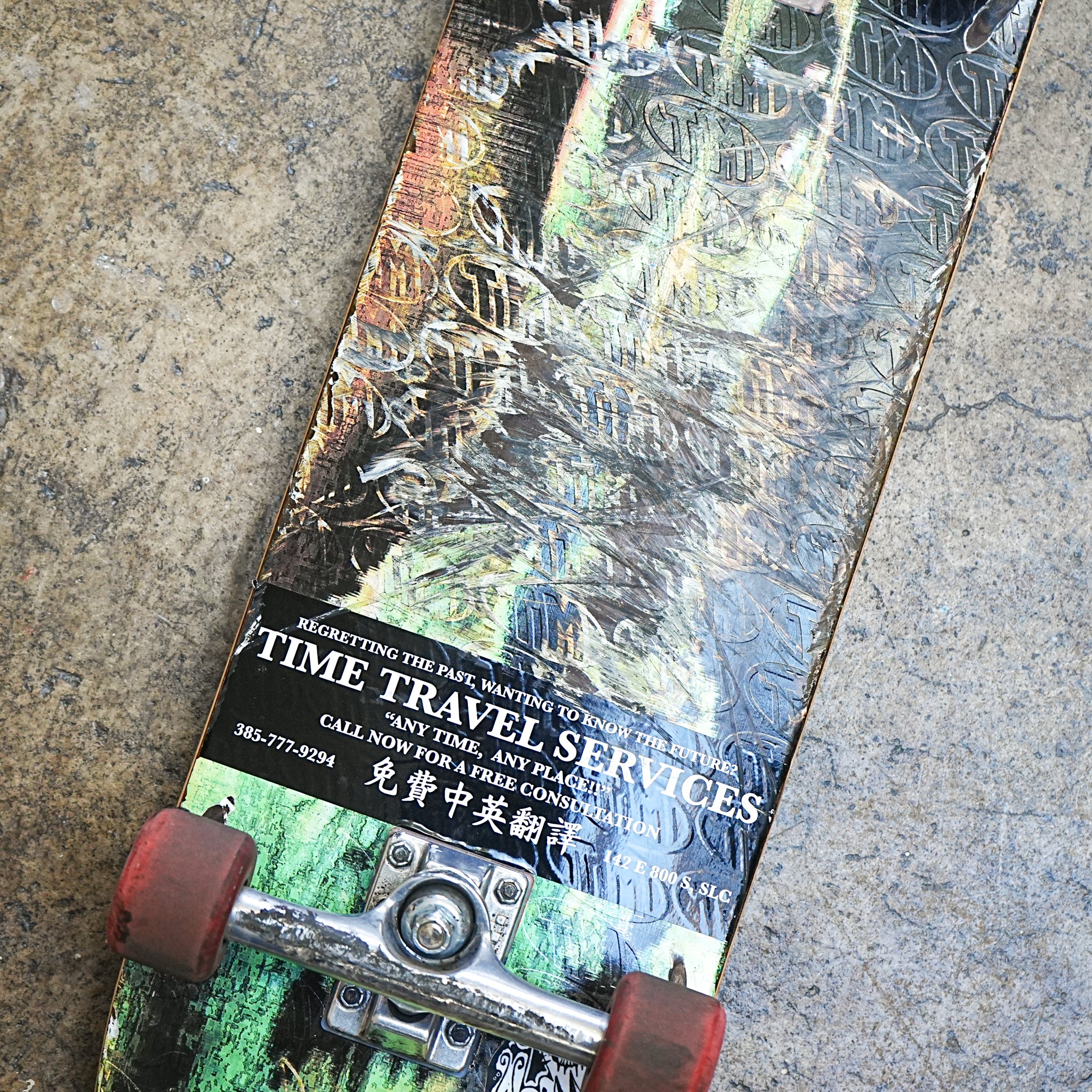 Time Machine "Time Travel Services" Sticker - Black - Image 3